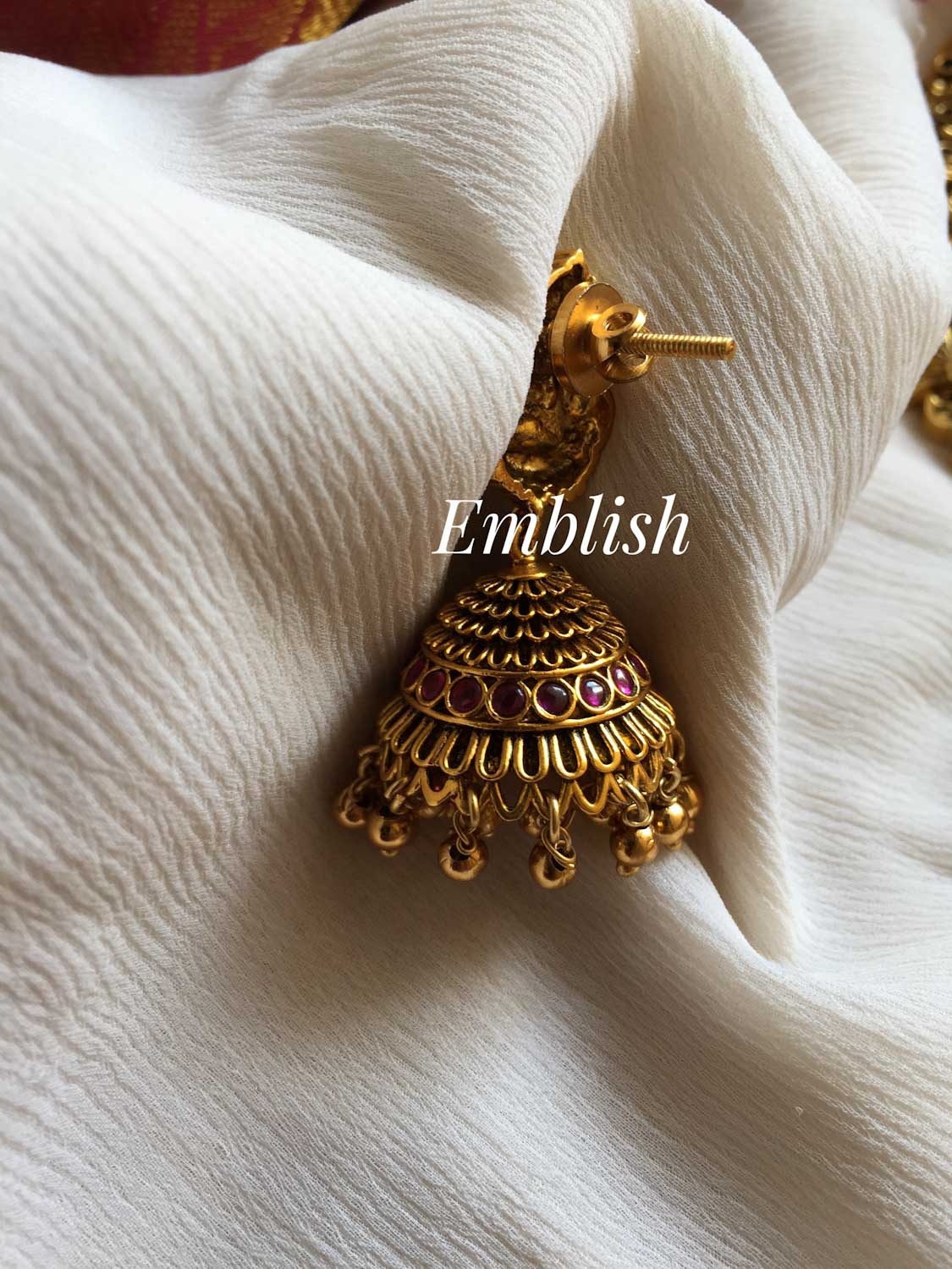 Gold alike Antique Bold Lakshmi neckpiece 